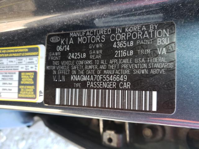 Photo 9 VIN: KNAGM4A70F5546649 - KIA OPTIMA LX 