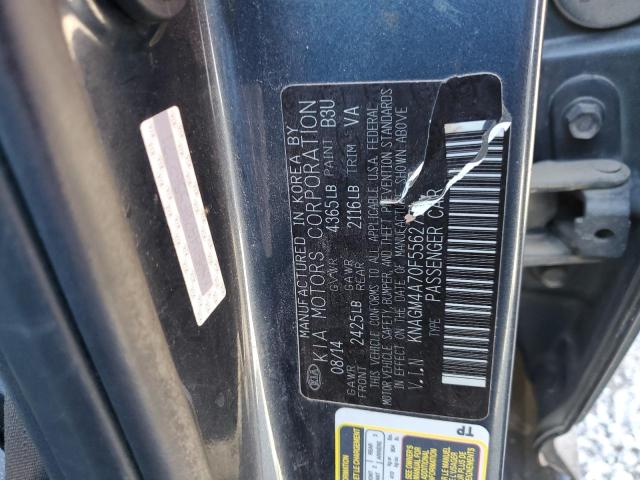 Photo 11 VIN: KNAGM4A70F5562771 - KIA OPTIMA 