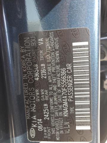 Photo 12 VIN: KNAGM4A70F5566366 - KIA OPTIMA LX 