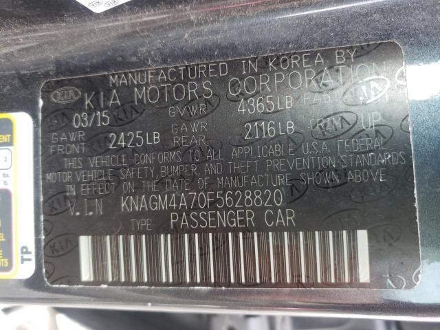 Photo 9 VIN: KNAGM4A70F5628820 - KIA OPTIMA LX 