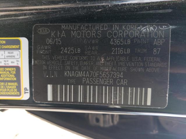 Photo 11 VIN: KNAGM4A70F5657394 - KIA OPTIMA LX 