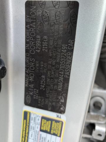 Photo 11 VIN: KNAGM4A71D5372491 - KIA OPTIMA LX 