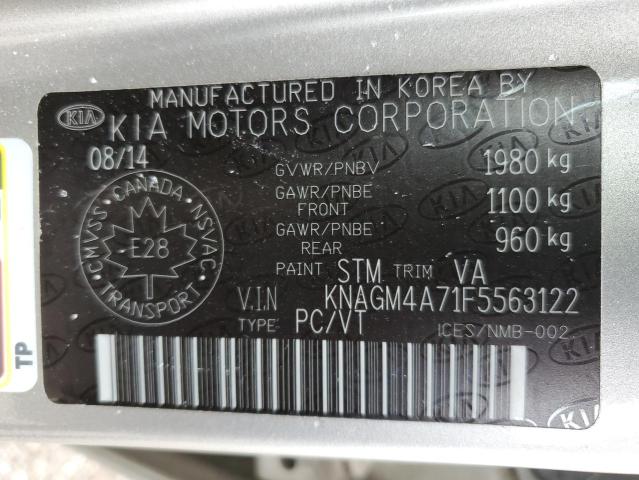 Photo 11 VIN: KNAGM4A71F5563122 - KIA OPTIMA LX 