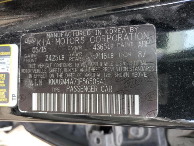 Photo 12 VIN: KNAGM4A71F5650941 - KIA OPTIMA 