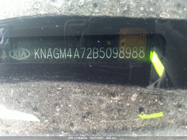 Photo 8 VIN: KNAGM4A72B5098988 - KIA OPTIMA 