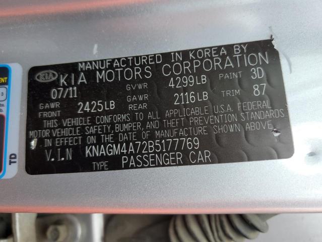 Photo 11 VIN: KNAGM4A72B5177769 - KIA OPTIMA 