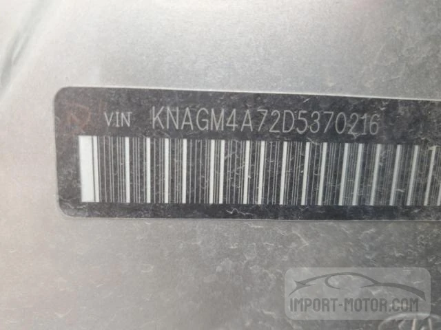 Photo 11 VIN: KNAGM4A72D5370216 - KIA OPTIMA 