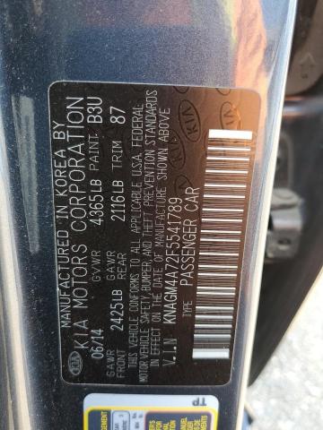 Photo 12 VIN: KNAGM4A72F5541789 - KIA OPTIMA LX 