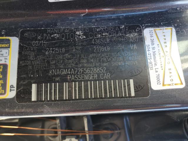 Photo 11 VIN: KNAGM4A72F5628852 - KIA OPTIMA 