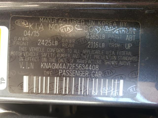 Photo 9 VIN: KNAGM4A72F5634408 - KIA OPTIMA LX 