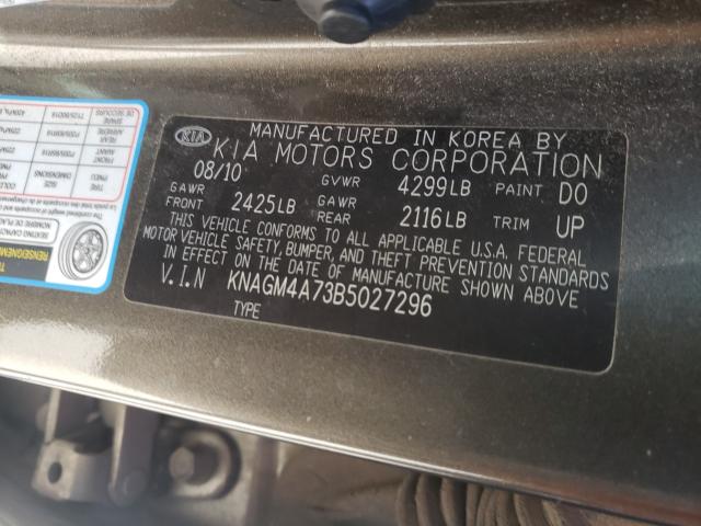 Photo 9 VIN: KNAGM4A73B5027296 - KIA OPTIMA LX 