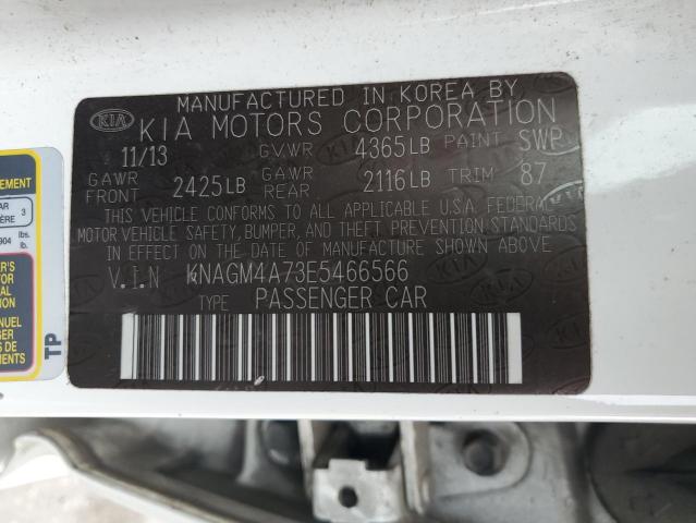 Photo 11 VIN: KNAGM4A73E5466566 - KIA OPTIMA LX 