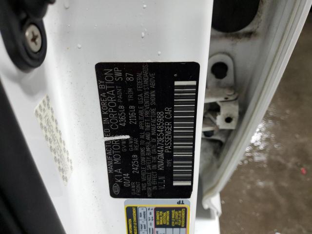 Photo 11 VIN: KNAGM4A73E5485988 - KIA OPTIMA LX 