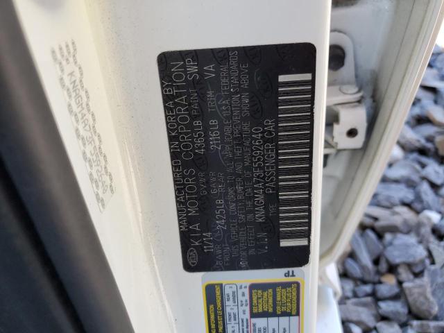 Photo 12 VIN: KNAGM4A73F5592640 - KIA OPTIMA LX 