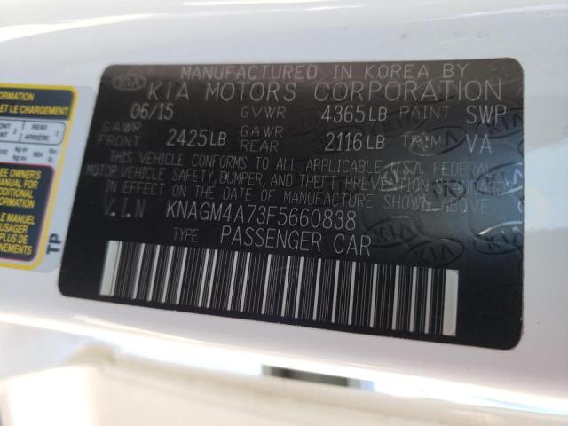 Photo 9 VIN: KNAGM4A73F5660838 - KIA OPTIMA LX 