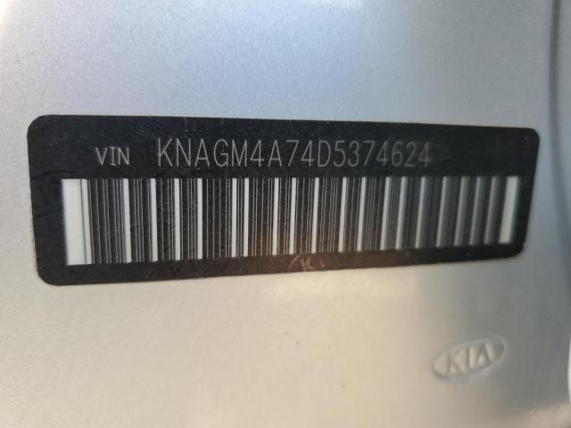 Photo 12 VIN: KNAGM4A74D5374624 - KIA OPTIMA 