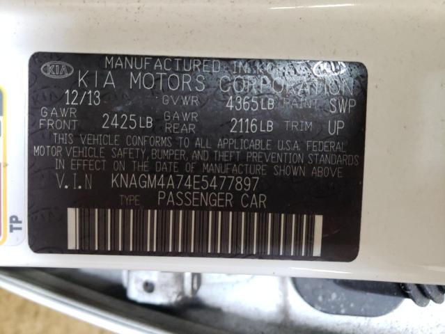 Photo 11 VIN: KNAGM4A74E5477897 - KIA OPTIMA 