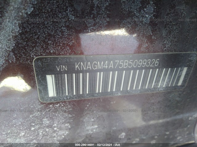 Photo 8 VIN: KNAGM4A75B5099326 - KIA OPTIMA 