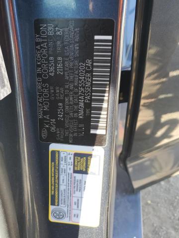 Photo 11 VIN: KNAGM4A75F5540202 - KIA OPTIMA LX 