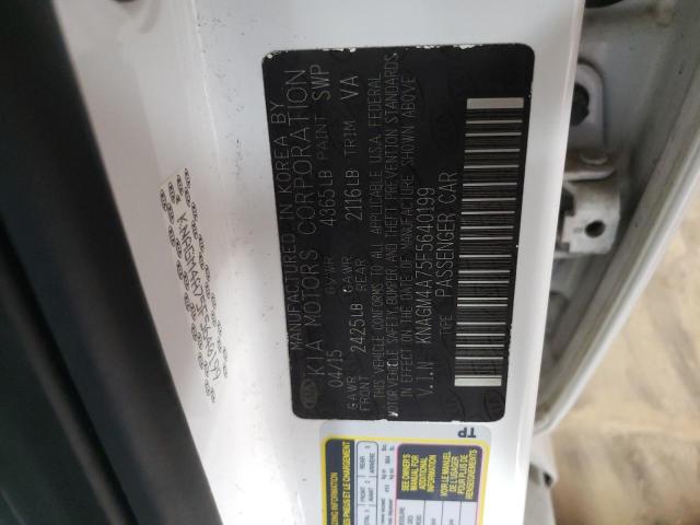 Photo 11 VIN: KNAGM4A75F5640199 - KIA OPTIMA LX 