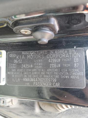 Photo 11 VIN: KNAGM4A76D5319799 - KIA OPTIMA LX 