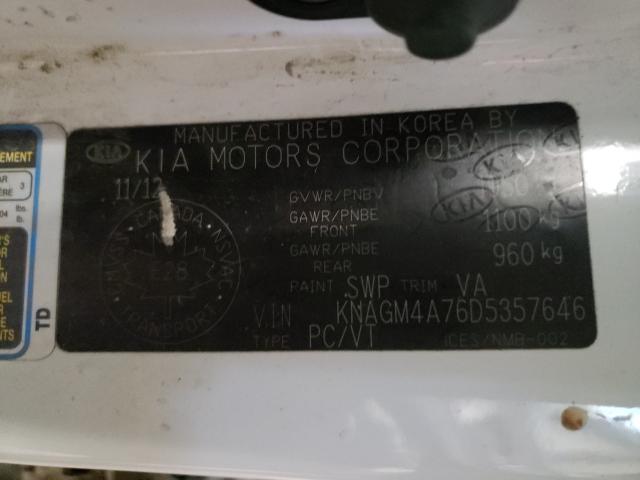 Photo 9 VIN: KNAGM4A76D5357646 - KIA OPTIMA LX 