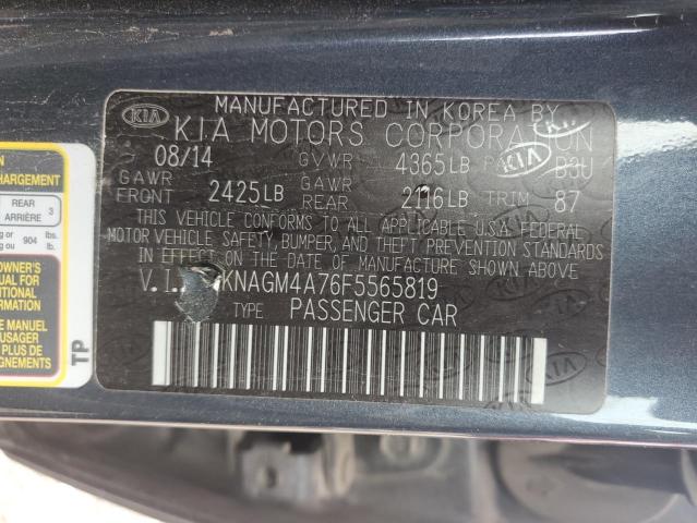 Photo 11 VIN: KNAGM4A76F5565819 - KIA OPTIMA LX 