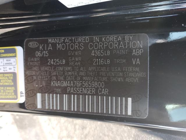 Photo 12 VIN: KNAGM4A76F5659800 - KIA OPTIMA LX 