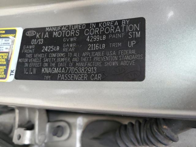 Photo 11 VIN: KNAGM4A77D5382913 - KIA OPTIMA LX 