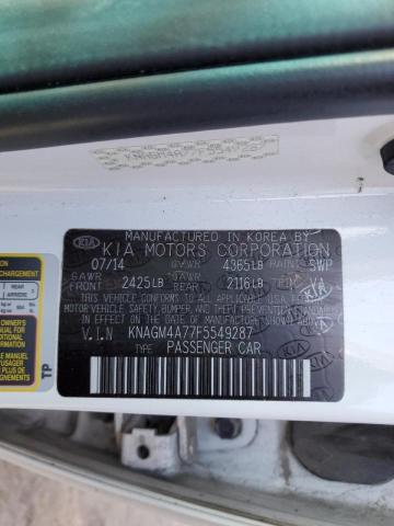 Photo 9 VIN: KNAGM4A77F5549287 - KIA OPTIMA LX 