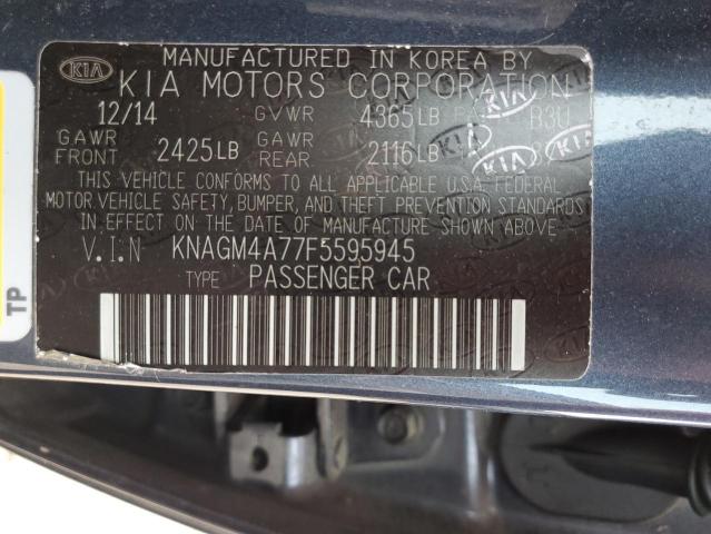 Photo 12 VIN: KNAGM4A77F5595945 - KIA OPTIMA LX 