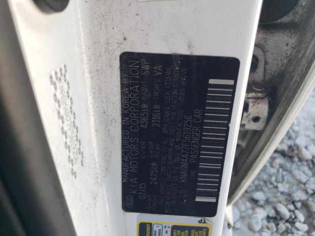 Photo 11 VIN: KNAGM4A77F5619256 - KIA OPTIMA LX 