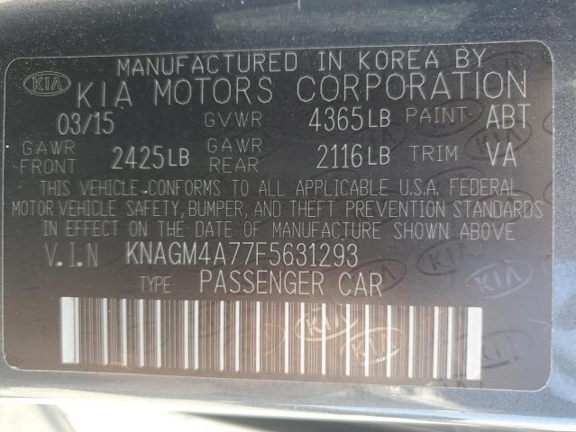 Photo 11 VIN: KNAGM4A77F5631293 - KIA OPTIMA 