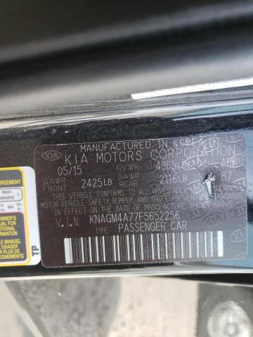 Photo 9 VIN: KNAGM4A77F5652256 - KIA OPTIMA LX 