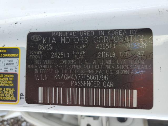 Photo 11 VIN: KNAGM4A77F5661796 - KIA OPTIMA LX 