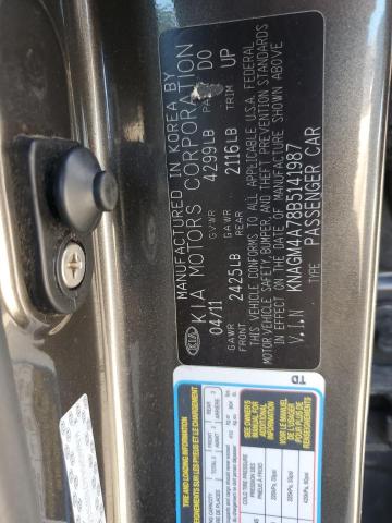 Photo 11 VIN: KNAGM4A78B5141987 - KIA OPTIMA LX 