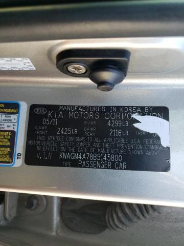 Photo 11 VIN: KNAGM4A78B5145800 - KIA OPTIMA LX 