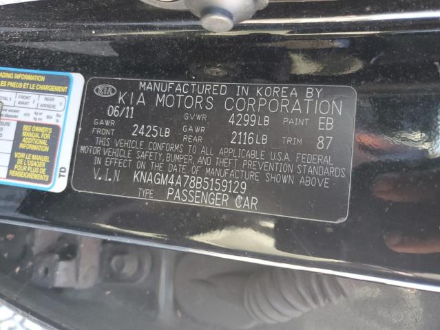 Photo 11 VIN: KNAGM4A78B5159129 - KIA OPTIMA 