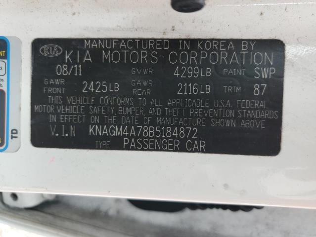 Photo 11 VIN: KNAGM4A78B5184872 - KIA OPTIMA 