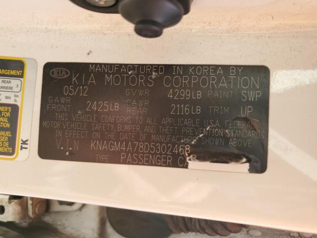 Photo 11 VIN: KNAGM4A78D5302468 - KIA OPTIMA LX 