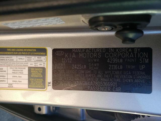 Photo 9 VIN: KNAGM4A78D5366901 - KIA OPTIMA LX 