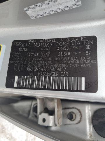 Photo 11 VIN: KNAGM4A78E5459452 - KIA OPTIMA LX 