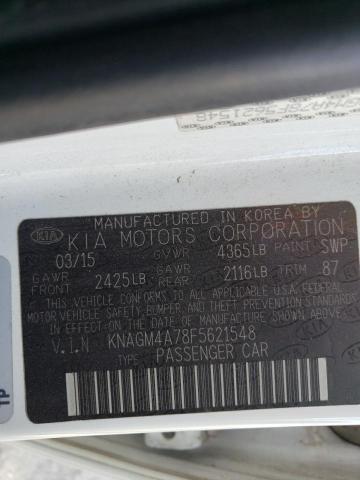 Photo 11 VIN: KNAGM4A78F5621548 - KIA OPTIMA 