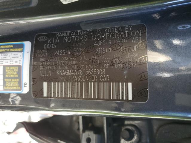 Photo 12 VIN: KNAGM4A78F5636308 - KIA OPTIMA LX 