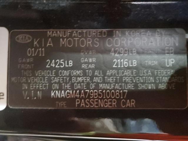 Photo 12 VIN: KNAGM4A79B5100817 - KIA OPTIMA 