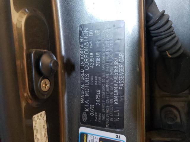 Photo 12 VIN: KNAGM4A79B5168387 - KIA OPTIMA LX 