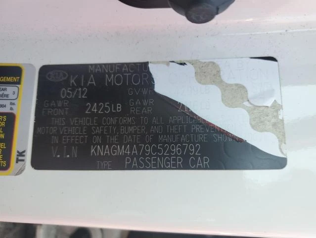 Photo 12 VIN: KNAGM4A79C5296792 - KIA OPTIMA LX 