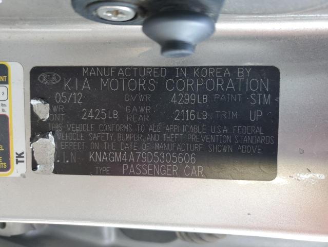 Photo 11 VIN: KNAGM4A79D5305606 - KIA OPTIMA 