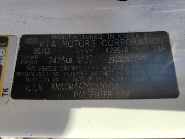 Photo 11 VIN: KNAGM4A79D5307582 - KIA OPTIMA LX 