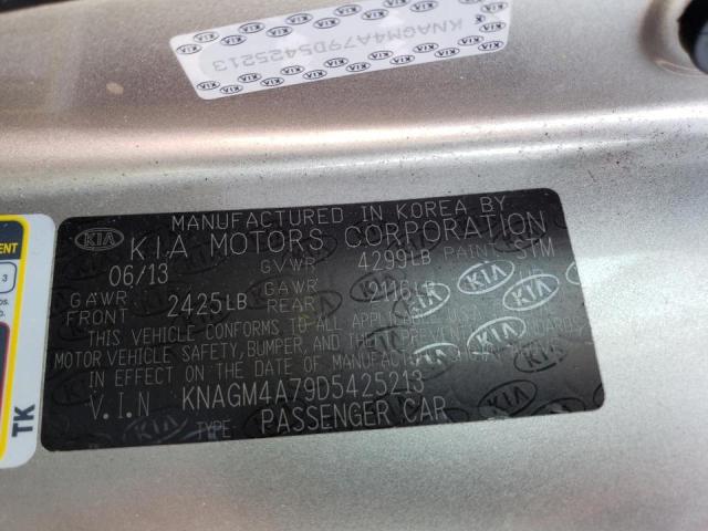 Photo 9 VIN: KNAGM4A79D5425213 - KIA OPTIMA LX 